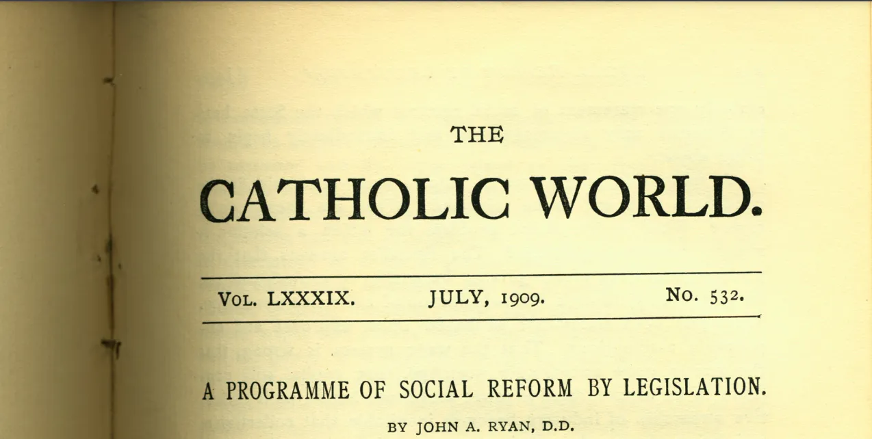 A Catholic priest’s list of legislation – from 1909