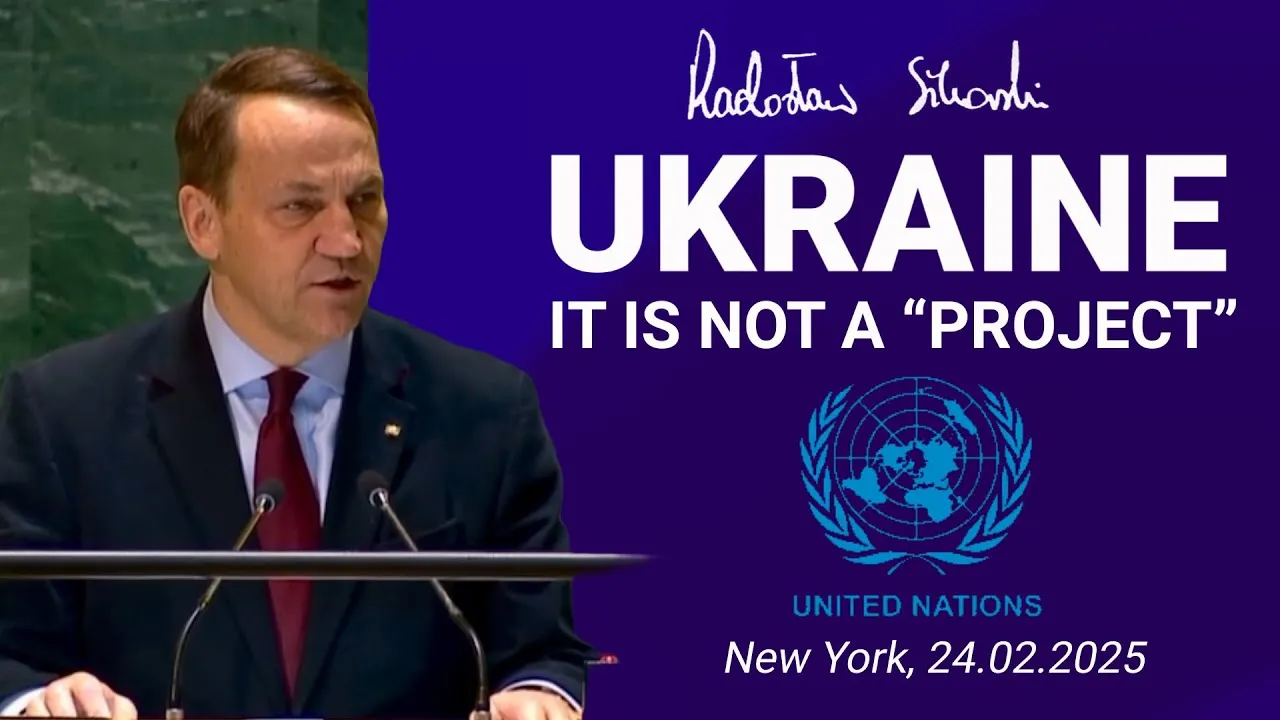 Hear the Polish foreign minister tell the truth about Ukraine and Russia