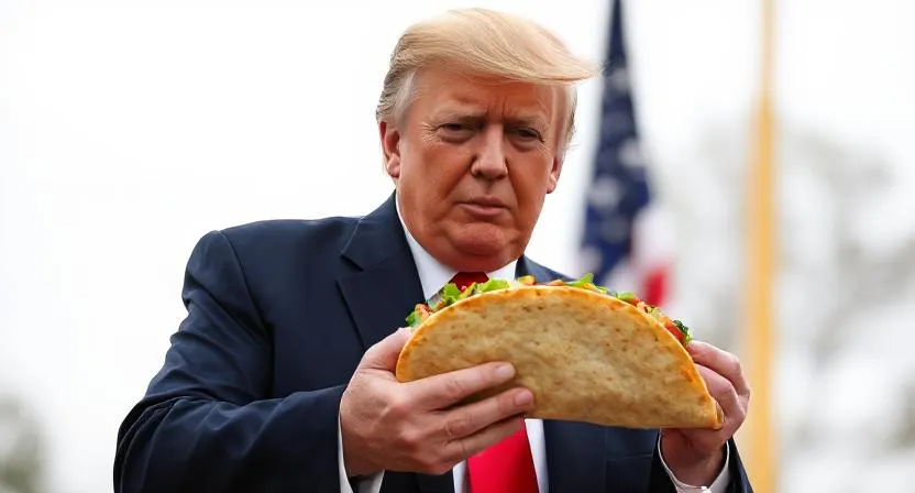 Yes, he’s the TACO – but it’s working for him